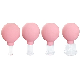 PVC Glass Massage Vacuum Cupping Cup, Facial Cupping Therapy, for Beauty Body Cup Fascia Massager