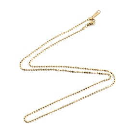304 Stainless Steel Ball Chain Necklace for Women