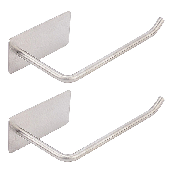 304 держатели для туалетной бумаги из нержавеющей стали без перфорации, держатель рулона клейкой ткани, принадлежности для ванной