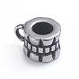 Retro 304 Stainless Steel Tube Bails, Loop Bails, Bail Beads, Column