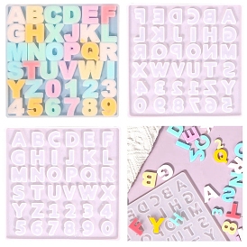 Letter A~Z DIY Silicone Molds, Resin Casting Molds, for UV Resin, Epoxy Resin Craft Making