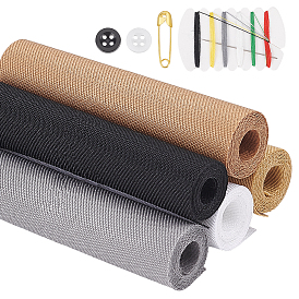 Ткань гладить/пришивать ремонтные заплатки, аппликации на локтях и коленях, с швейными нитками, иглы, , английская булавка, для толстовки свободная майка джинсы, прямоугольные