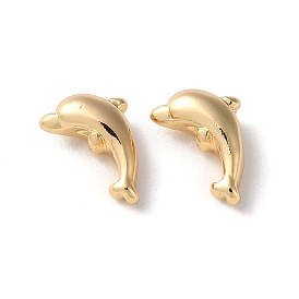 Rack Plating Brass Beads, Dolphin