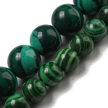 Синтетического малахита бисер нитей, круглые