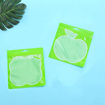 Plastic Zip Lock Bags, Resealable Packaging Bags, Self Seal Bag, Lawn Green