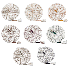 8шт. 8цвета круглые сменные шнурки из поликоттона, для спортивных штанов, тренировочные брюки, свитера, жакеты, толстовки