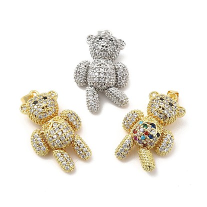 Латунные микро проложить кубического циркония подвески, без кадмия и без свинца, нести прелести, механическое очарование