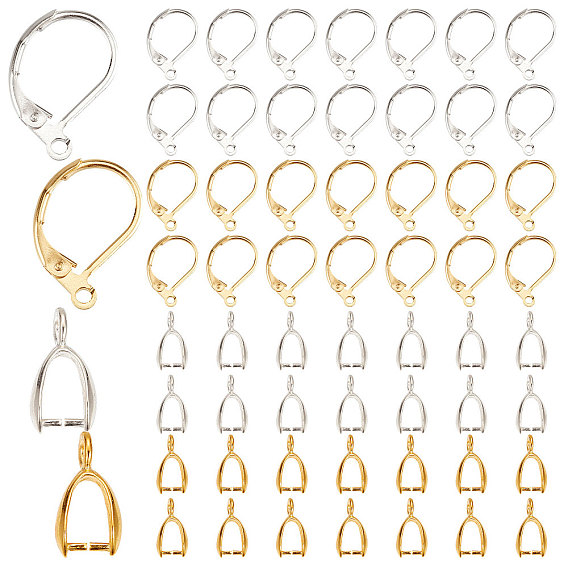 Набор для поиска поделок для изготовления ювелирных изделий, в том числе латунные фурнитуры для сережек, с горизонтальными петлями, льда поручительств выбор щепотка