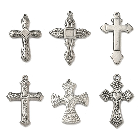 304 подвески из нержавеющей стали, крест очарование
