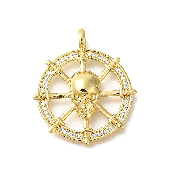 Покрытие стойки латунь с подвесками из фианита, долговечный, без свинца и без кадмия, плоские круглые и черепа подвески