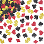200Pcs 2 Bags Glitter Poker Theme Paper Confetti, for Party Decorations, Mixed Shapes