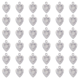 120 шт. 304 подвески из нержавеющей стали, шарма сердца