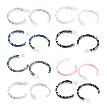 Гипоаллергенные серьги-гвоздики из биокерамики с цирконием и керамикой, серьги-кольца, не выцветает и не содержит никеля