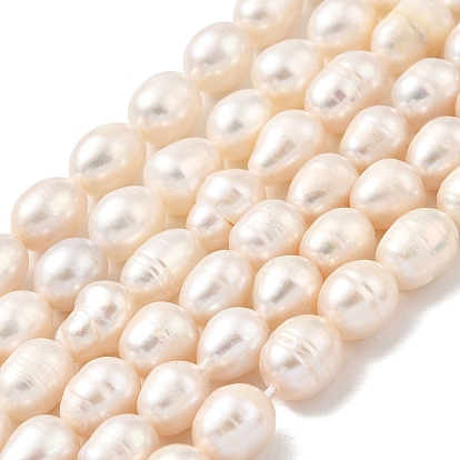 Нити из натурального культивированного пресноводного жемчуга, рис