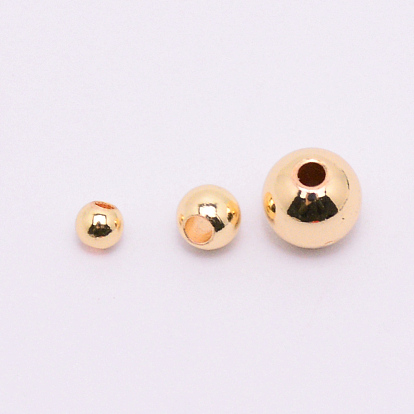 Perles solides en laiton, rondelle