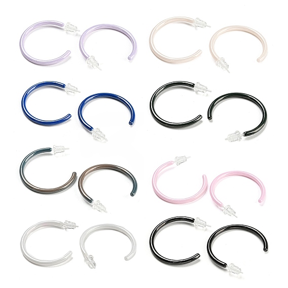 Гипоаллергенные серьги-гвоздики из биокерамики с цирконием и керамикой, серьги-кольца, не выцветает и не содержит никеля