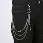 Панк-стиль сплав 3 слой цепи звезда подвеска брюки цепочка ремни