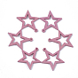 Spray Painted Wood Pendants, Star