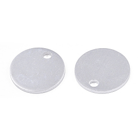 Pendentifs en aluminium écologiques, pendentifs découpés au laser, sans cadmium et sans nickel et sans plomb, plat rond