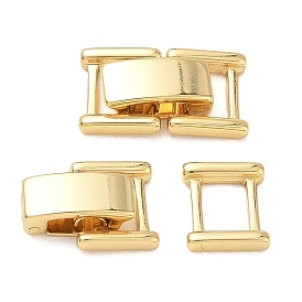 Fermoirs de bracelet de montre en laiton shegrace, sans cadmium et sans plomb et sans nickel, rectangle