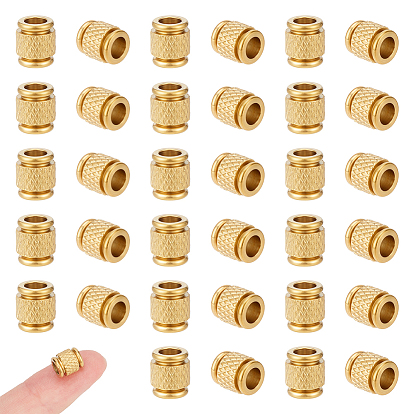 50 шт. 202 бусины из нержавеющей стали, колонка