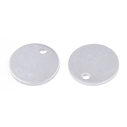 Pendentifs en aluminium écologiques, pendentifs découpés au laser, sans cadmium et sans nickel et sans plomb, plat rond