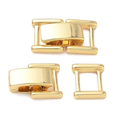 Fermoirs de bracelet de montre en laiton shegrace, sans cadmium et sans plomb et sans nickel, rectangle