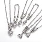 304 Stainless Steel Jewelry Sets, Necklaces and Bracelets, with Cable Chains and Lobster Claw Clasps, Animal