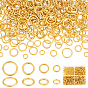 360Pcs 4 Styles Alloy Soldered Closed Jump Rings, Round