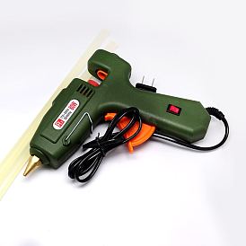 110V-240V Hot Glue Gun for USA, with Two Glue Gun Sticks, Random Color, 160x190x40mm