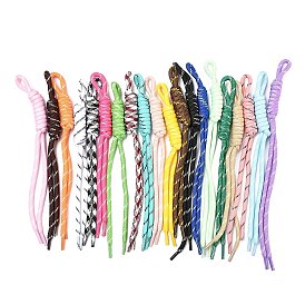 Плетеные нейлоновые шнурки для бейджей, подвески, украшения, для брелоков и украшений для сумок