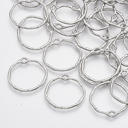 Anhänger aus rhodiniertem 925 Sterlingsilber, Ring-Anhänger