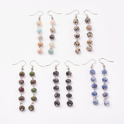 Латунная кисточка мотаться серьгами, с подвеской, платина