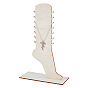 Настольные деревянные подставки для демонстрации браслетов на лодыжку, форма стопы