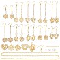 DIY Imitation Pearl Beads Dangle Earrings Making Kit, Including Alloy Pendants, Glass Pearl Beads, Iron Rolo Chains, Brass Eye Pin & Earring Hooks
