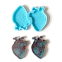Food Grade DIY Silicone Pendant Molds, Decoration Making, Resin Casting Molds, For UV Resin, Epoxy Resin Jewelry Making