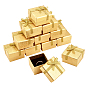 Cardboard Box Ring Boxes, with Bowknot, Square