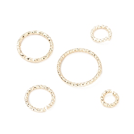 Brass Jump Rings, Open Jump Rings, Long-Lasting Plated, Cadmium Free & Lead Free,Twisted Round Ring