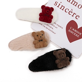 Заколки для волос с медвежьей кнопкой, аксессуары для волос для женщин и девочек