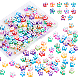 5 brins de perles d'argile polymère faits à la main brins, pour les fournitures de bricolage bijoux artisanat, fleur