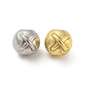 Alloy Beads, Long-Lasting Plated, Lead Free & Cadmium Free & Nickel Free, Round