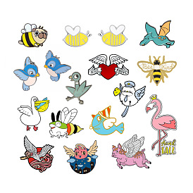 Fashionable Cartoon Animal Badge Collection for Flying Further with Flapping Wings