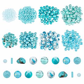 8 Style Mixed Glass Beads