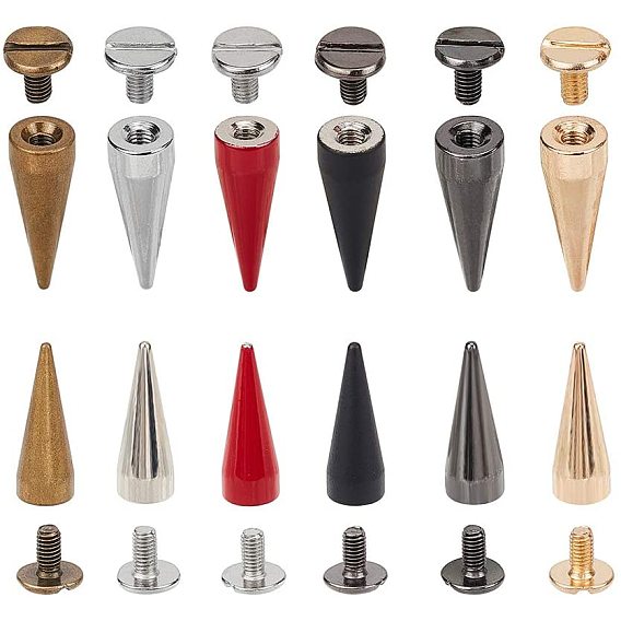 Brass Rivets, Rivets, For Punk Jewelry, Cone
