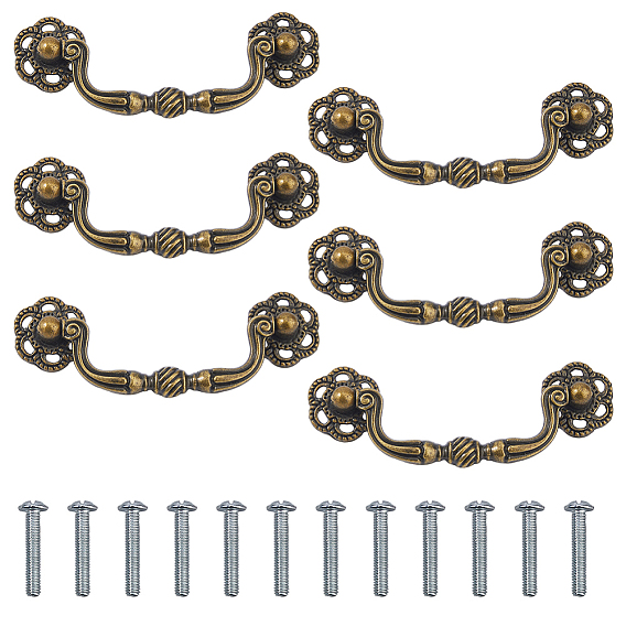 Железные ручки для ящиков, ручки шкафа, с железными винтами с плоской головкой, аксессуары для дверных ручек