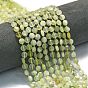 Новых природных нефрита нитей бисера, с бисером, граненый ромб, плоско-круглые