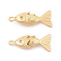 Латунные микропаве прозрачные подвески с фианитом, рыбы прелести