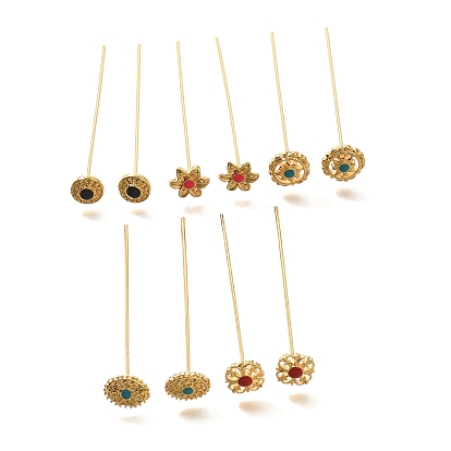 Аксессуары из латуни, эмалевые булавки