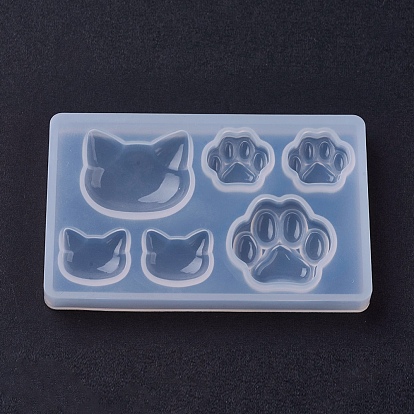 Silicone Molds, Resin Casting Moulds, Jewelry Making DIY Tool For UV Resin, Epoxy Resin Jewelry Making, Cat & Bear Paw