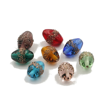 Transparent Czech Glass Beads, Oval